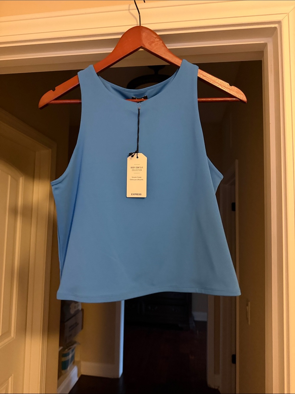 Express Women’s Light Blue Sleeveless Tank Top
